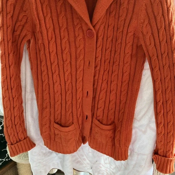 Tommy Hilfiger Men's Orange Sweater - Picture 4 of 6